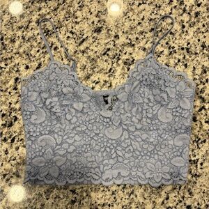 Express Lace Camisole - Light Blue